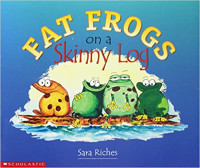 Image of Fat frogs on a skinny log