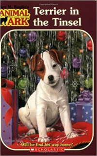 Image of Terrier in the tinsel