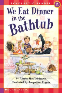 Image of We eat dinner in the bathtub