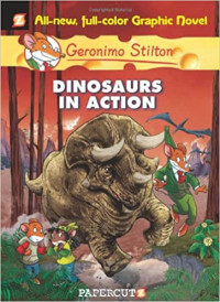 Image of Geronimo Stilton dinosaurs in action