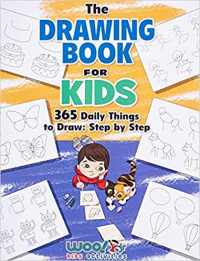 Image of The drawing book for kids : 365 daily things to draw : step by step