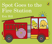 Image of Spot goes to the fire station