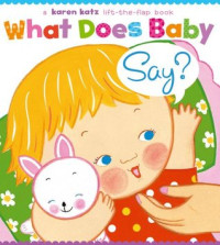 Image of What does baby say? : a lift-the-flap book